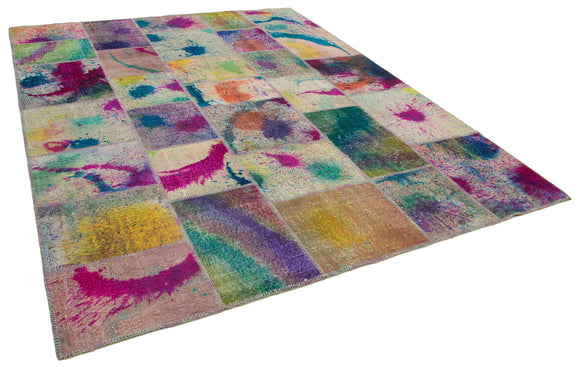 8x10 Multicolor Patchwork Rug - 12507