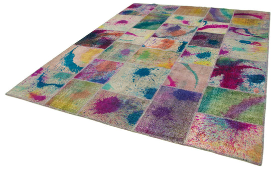 8x10 Multicolor Patchwork Rug - 12507
