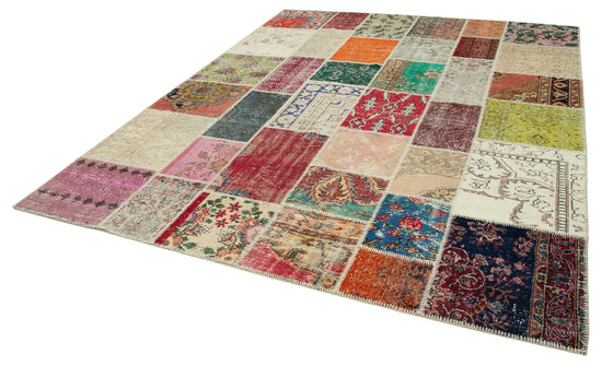 8x10 Multicolor Patchwork Rug - 12524
