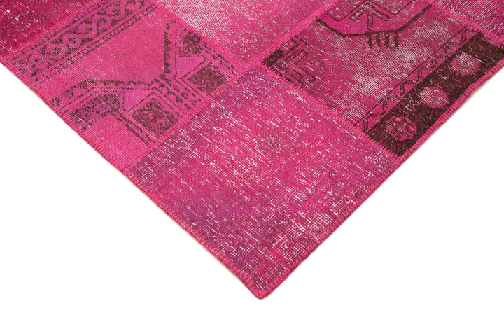 8x10 Pink Patchwork Rug - 12544