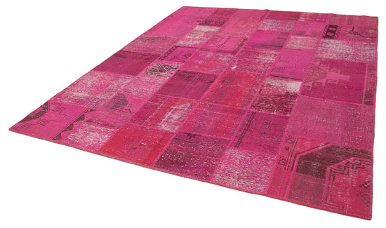 8x10 Pink Patchwork Rug - 12549