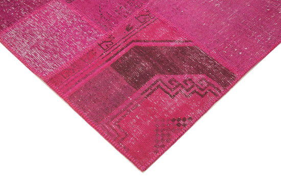 8x10 Pink Patchwork Rug - 12549