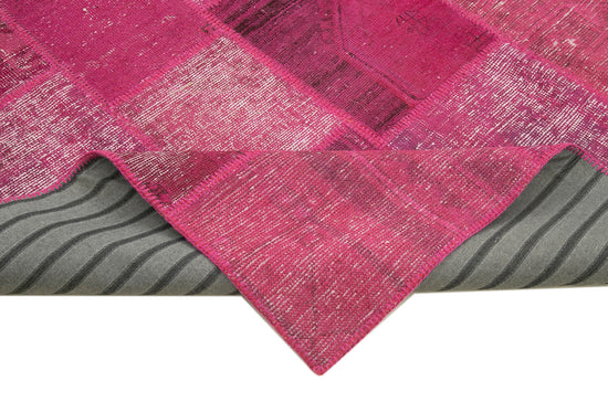 8x10 Pink Patchwork Rug - 12549