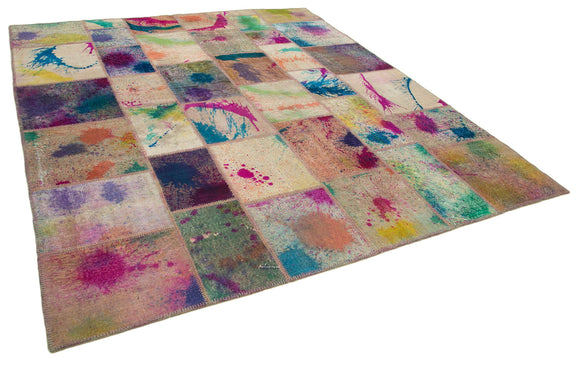 8x10 Multicolor Patchwork Rug - 15760