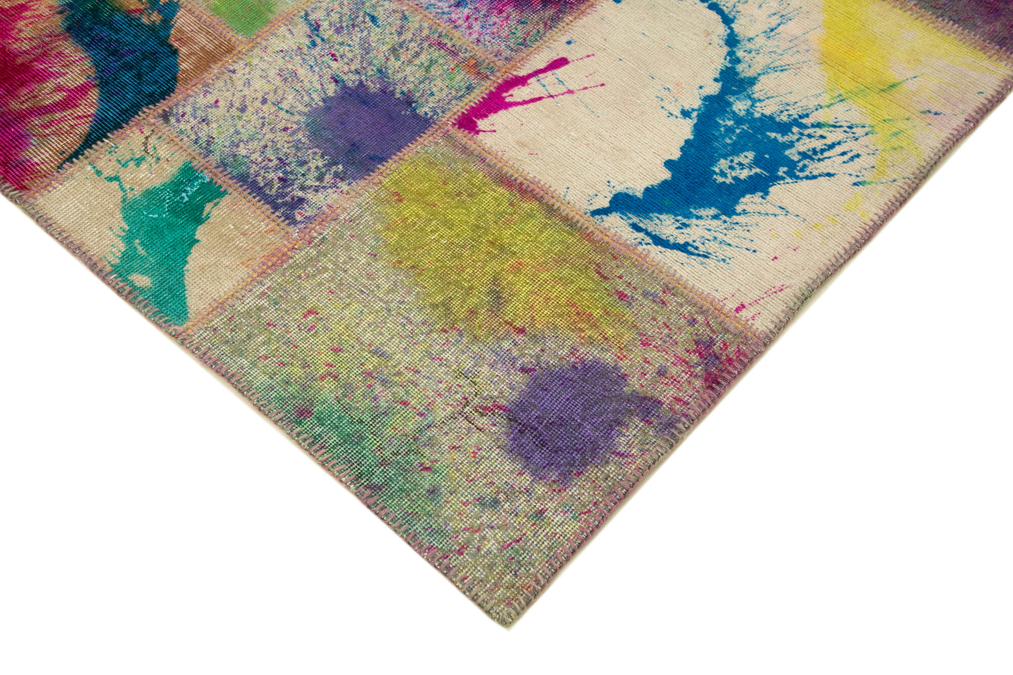 8x10 Multicolor Patchwork Rug - 15760