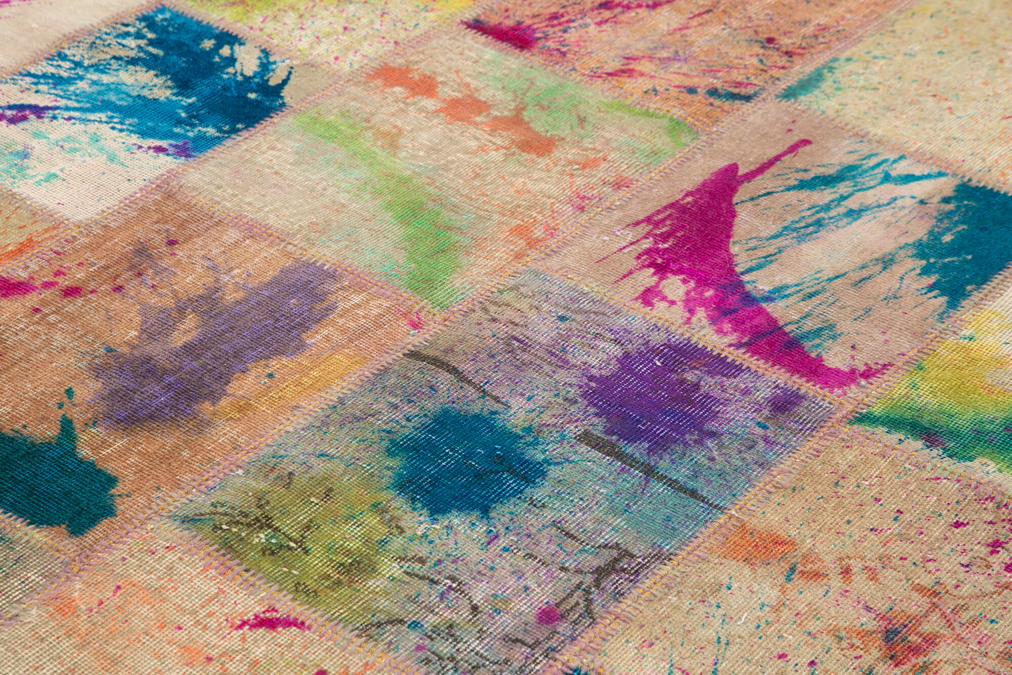 8x10 Multicolor Patchwork Rug - 15760