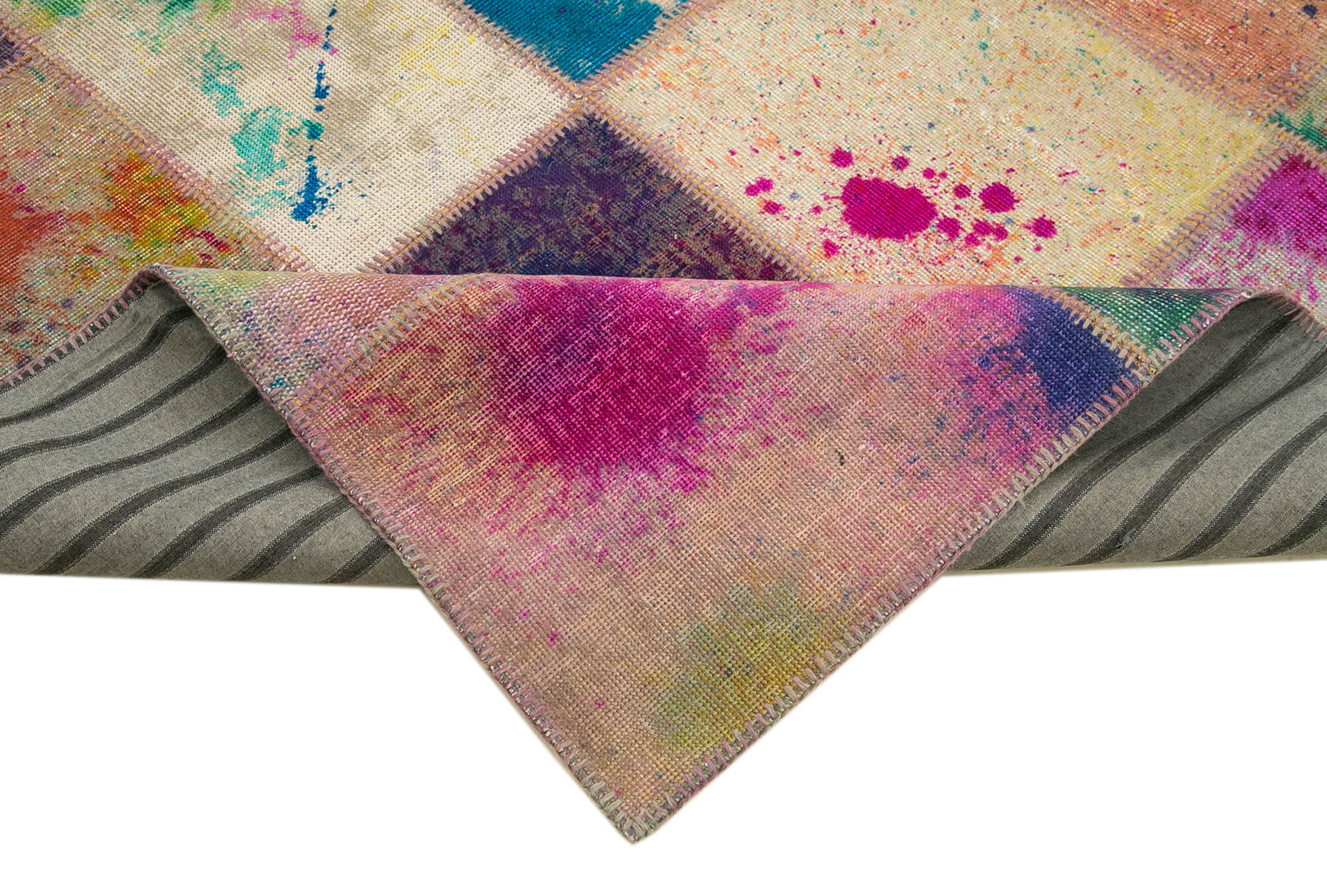 8x10 Multicolor Patchwork Rug - 15760