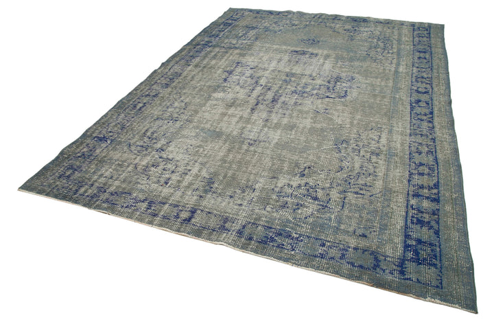 7x11 Blue Overdyed Rug - 16627