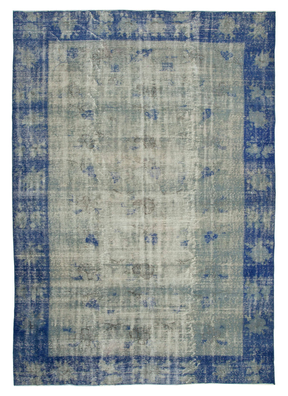 8x11 Blue Overdyed Rug - 16896
