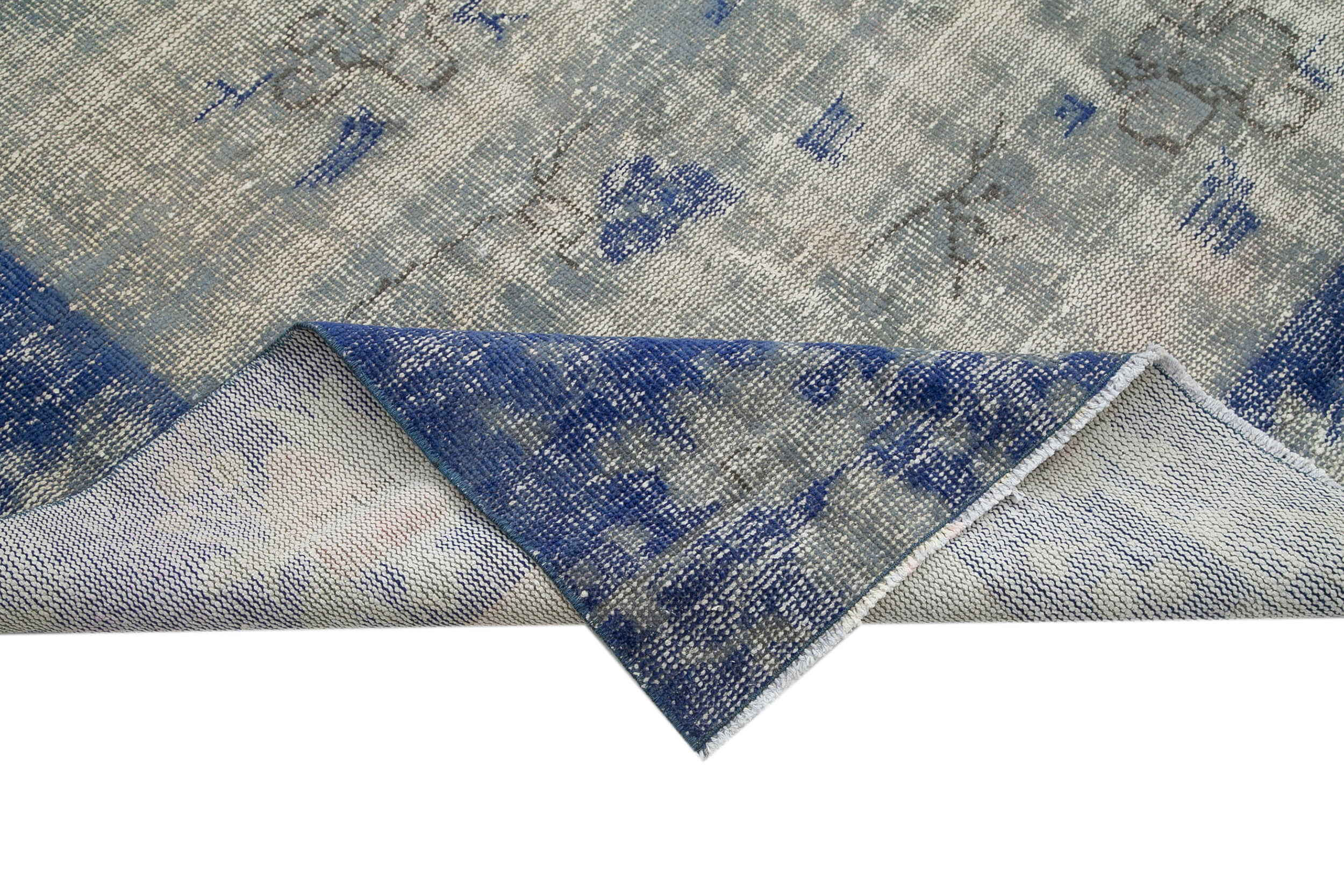 8x11 Blue Overdyed Rug - 16896