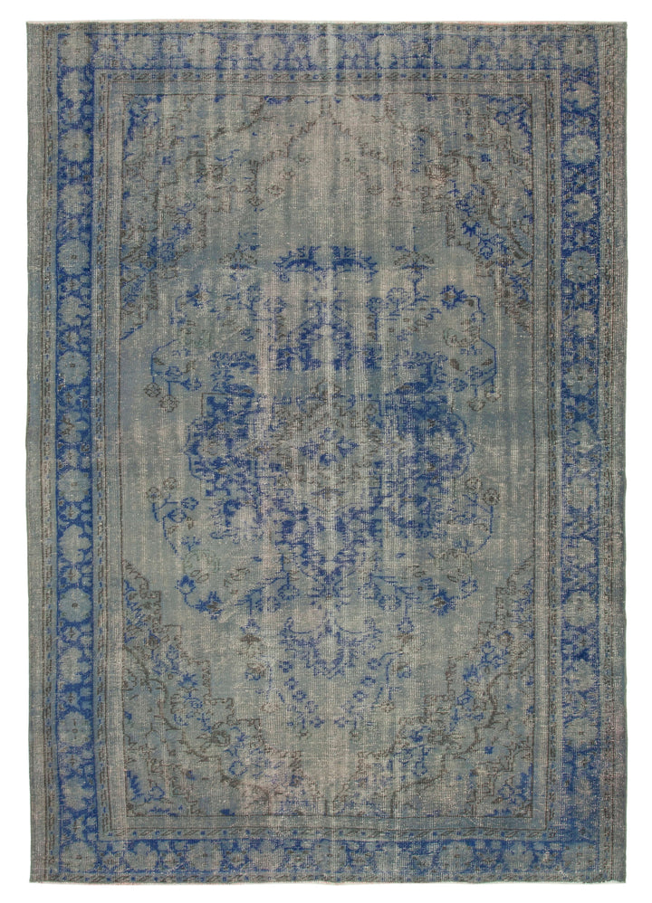 7x10 Grey Overdyed Rug - 16923