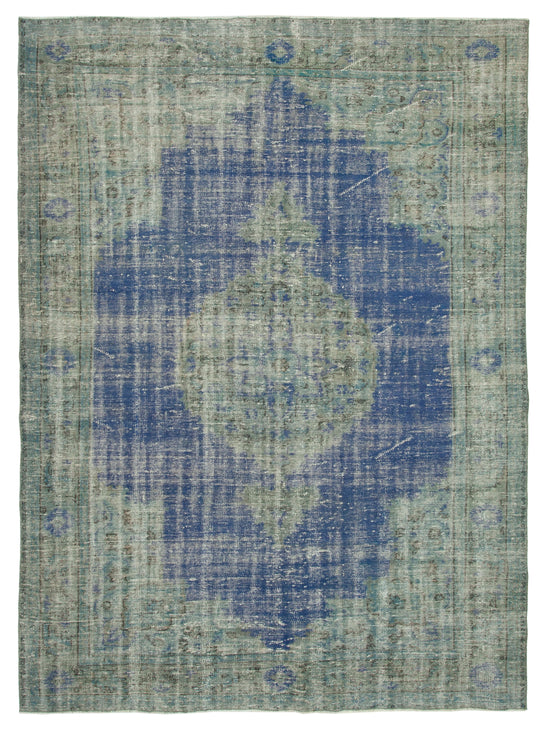7x10 Blue Overdyed Rug - 16961