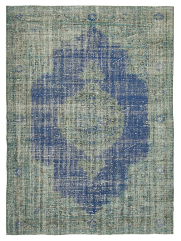 7x10 Blue Overdyed Rug - 16961