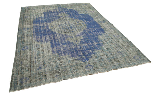 7x10 Blue Overdyed Rug - 16961