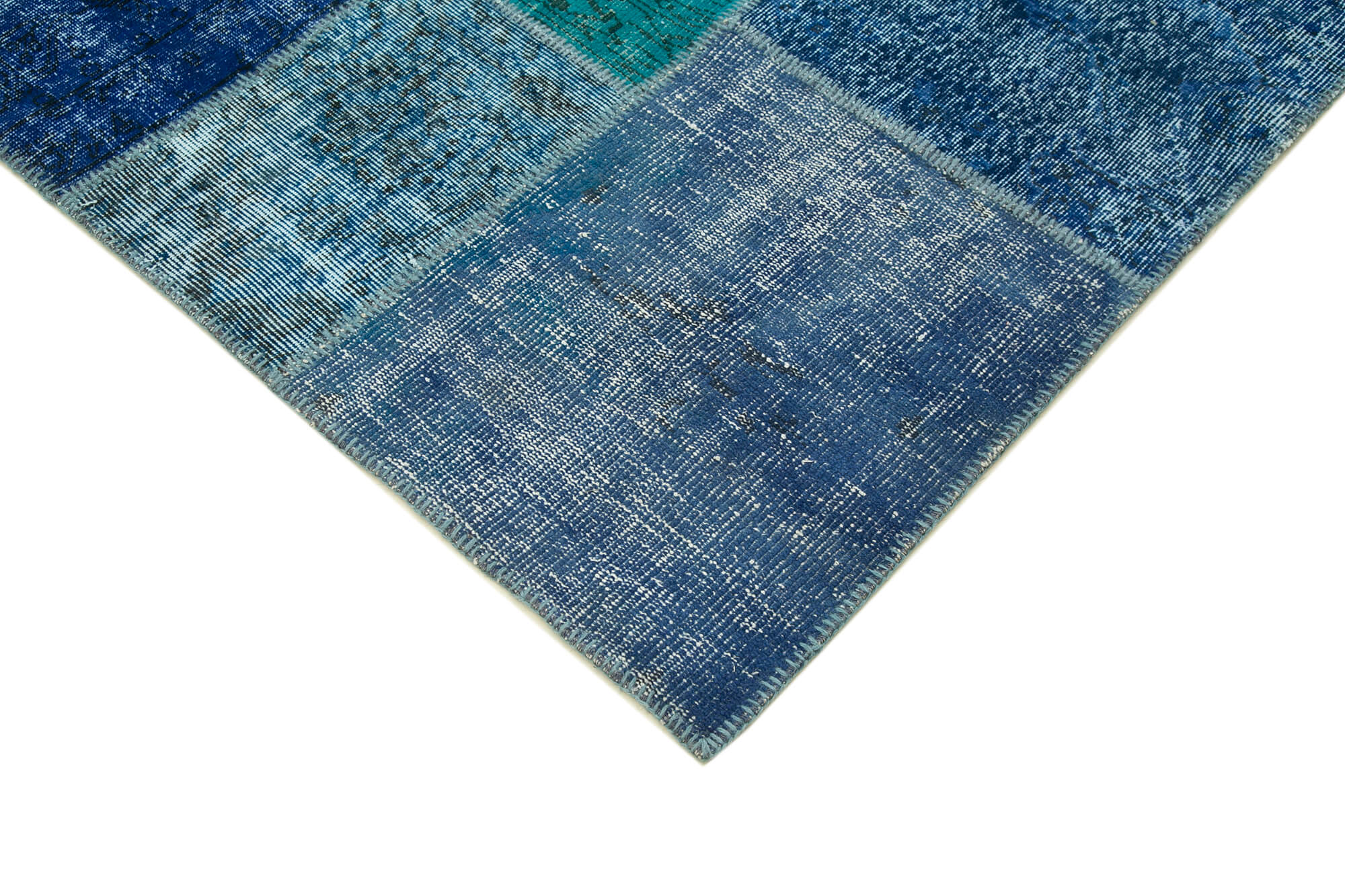 8x12 Blue Patchwork Rug- 17725