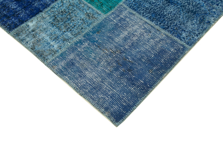 8x12 Blue Patchwork Rug- 17725