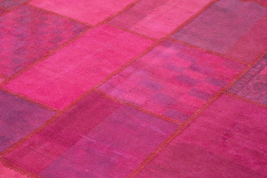 8x11 Pink Patchwork Rug- 18226