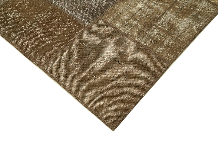 8x12 Brown Patchwork Rug- 18228