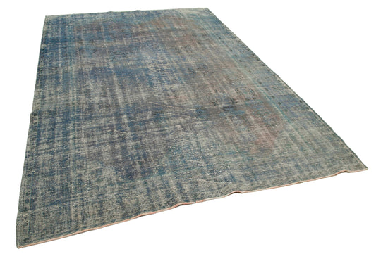 7x10 Blue Overdyed Rug - 19004