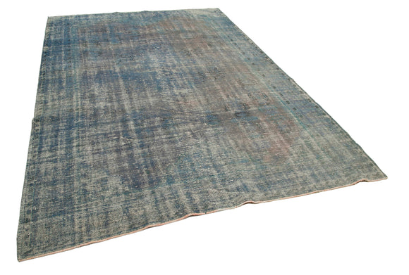 7x10 Blue Overdyed Rug - 19004