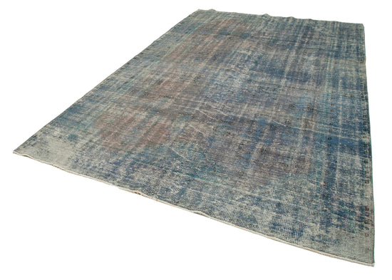 7x10 Blue Overdyed Rug - 19004