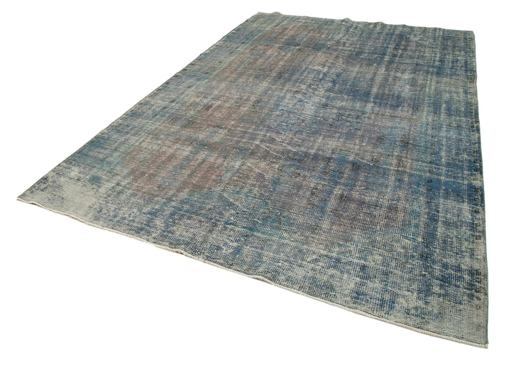 7x10 Blue Overdyed Rug - 19004