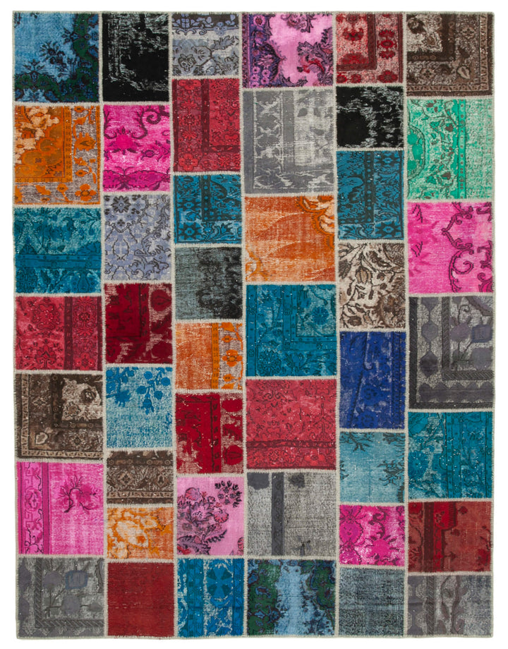 9x12 Multicolor Patchwork Rug- 19247