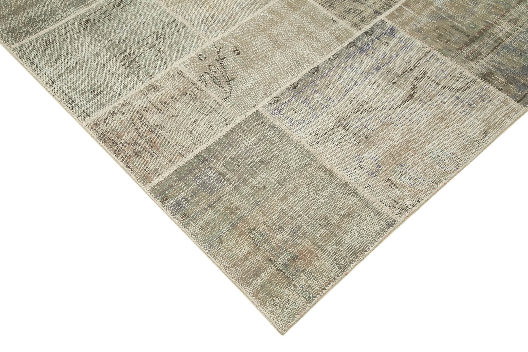 8x11 Grey Patchwork Rug- 20014