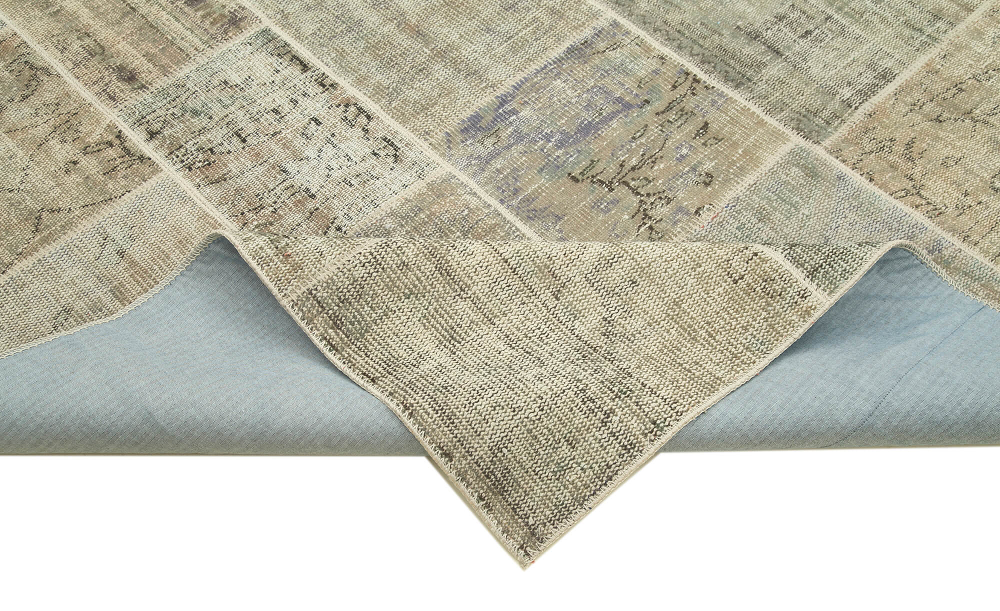 8x11 Grey Patchwork Rug- 20014