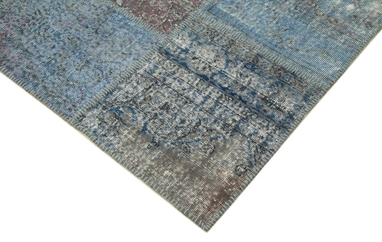 8x12 Blue Patchwork Rug- 20057