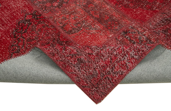 8x12 Red Patchwork Rug- 20060