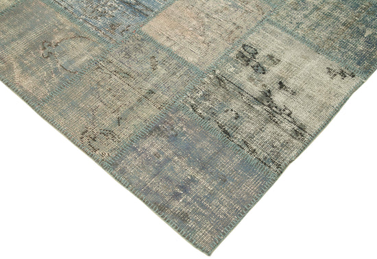6x8 Blue Patchwork Rug - 20152