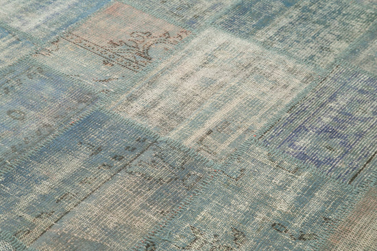 6x8 Blue Patchwork Rug - 20152