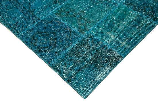 5x8 Turquoise Patchwork Rug - 20157