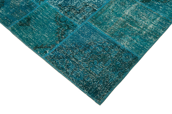 6x8 Turquoise Patchwork Rug - 20160