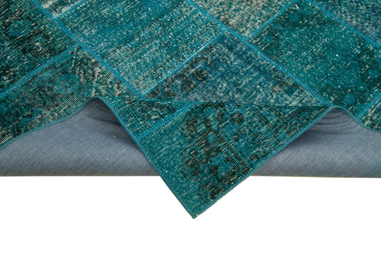 6x8 Turquoise Patchwork Rug - 20160