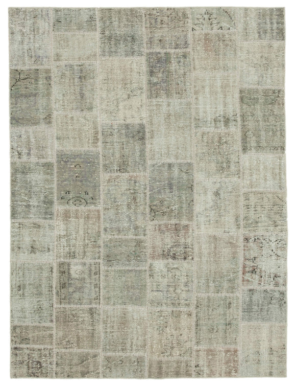 6x8 Grey Patchwork Rug - 20200