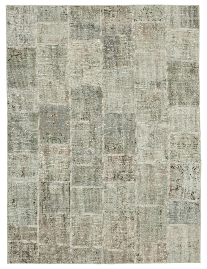 6x8 Grey Patchwork Rug - 20200