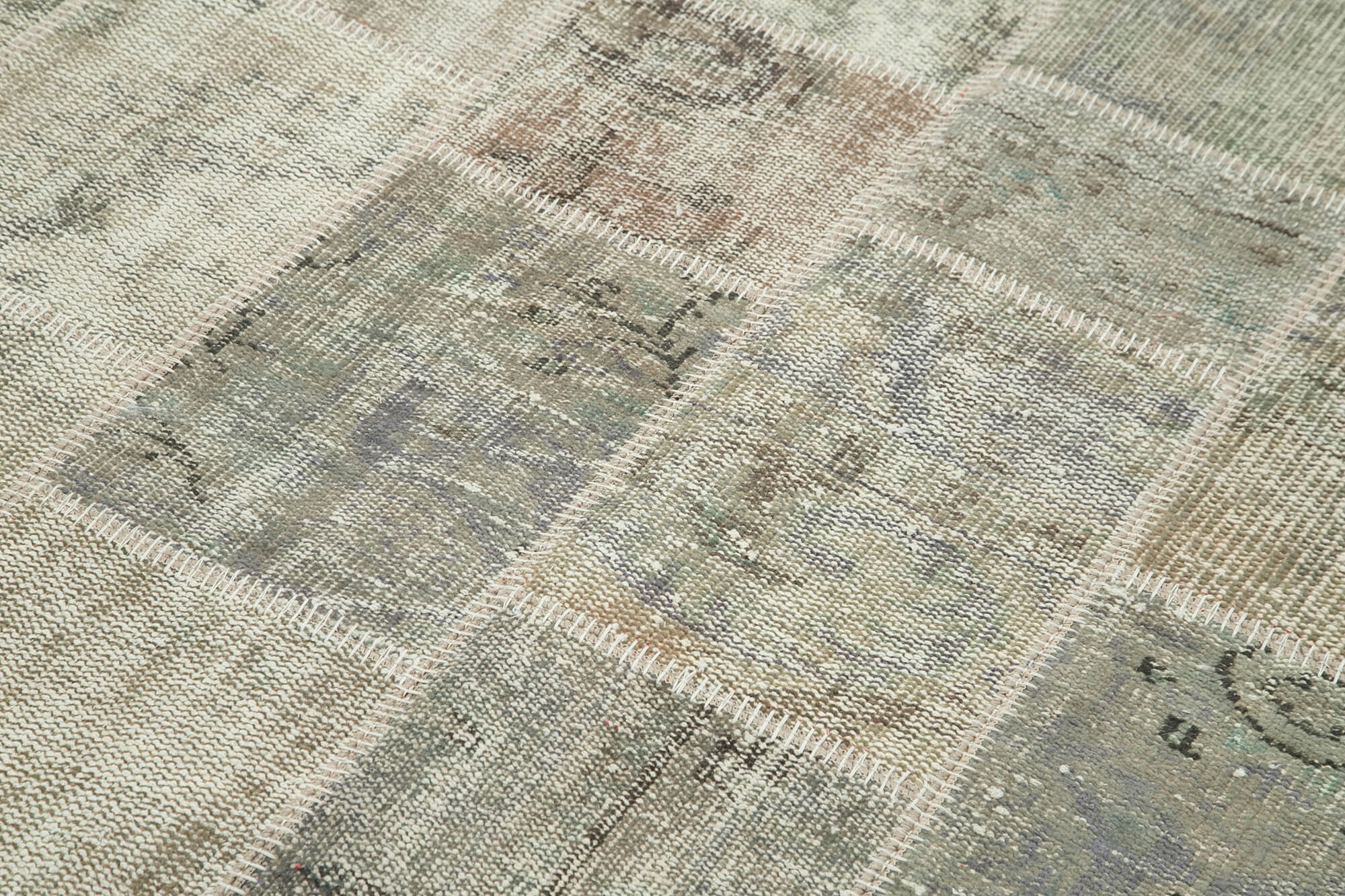 6x8 Grey Patchwork Rug - 20200