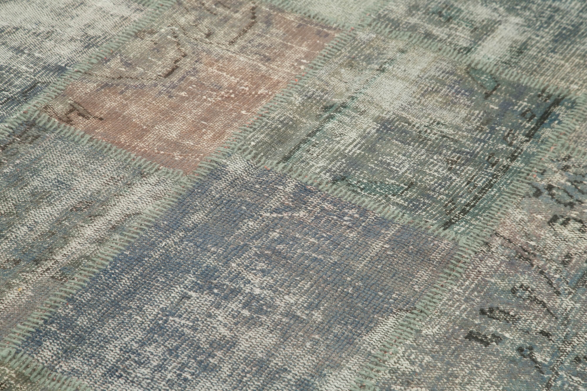 6x8 Grey Patchwork Rug - 20241