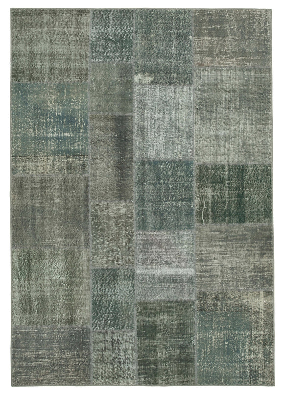 6x8 Grey Patchwork Rug - 20264