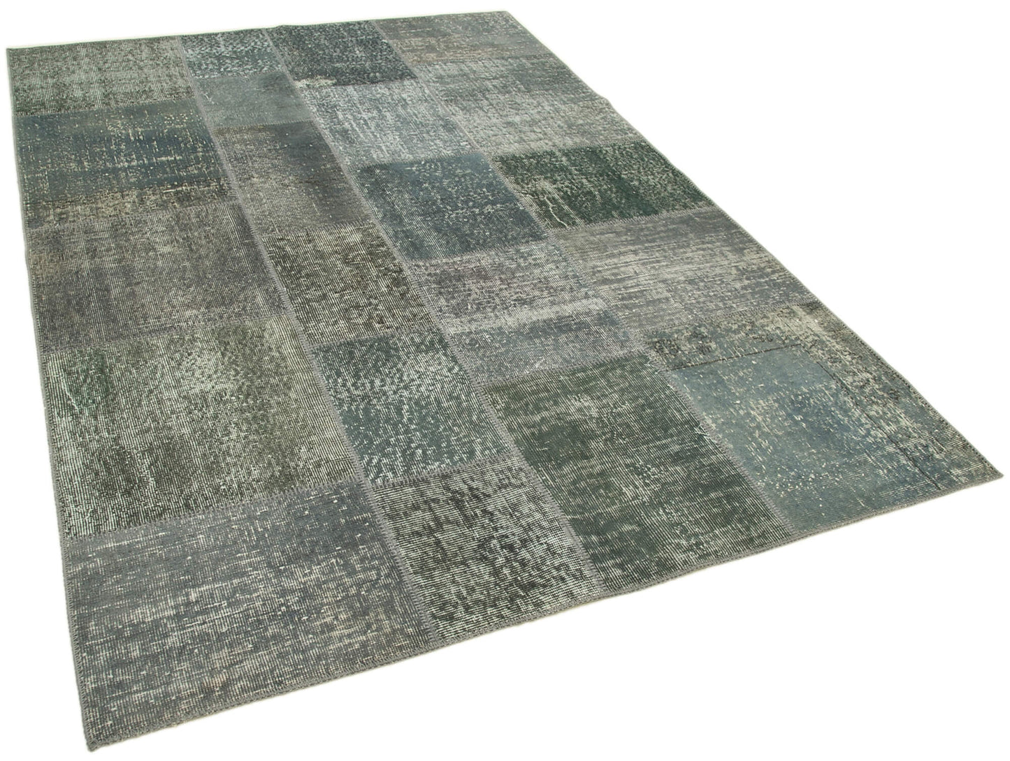 6x8 Grey Patchwork Rug - 20264