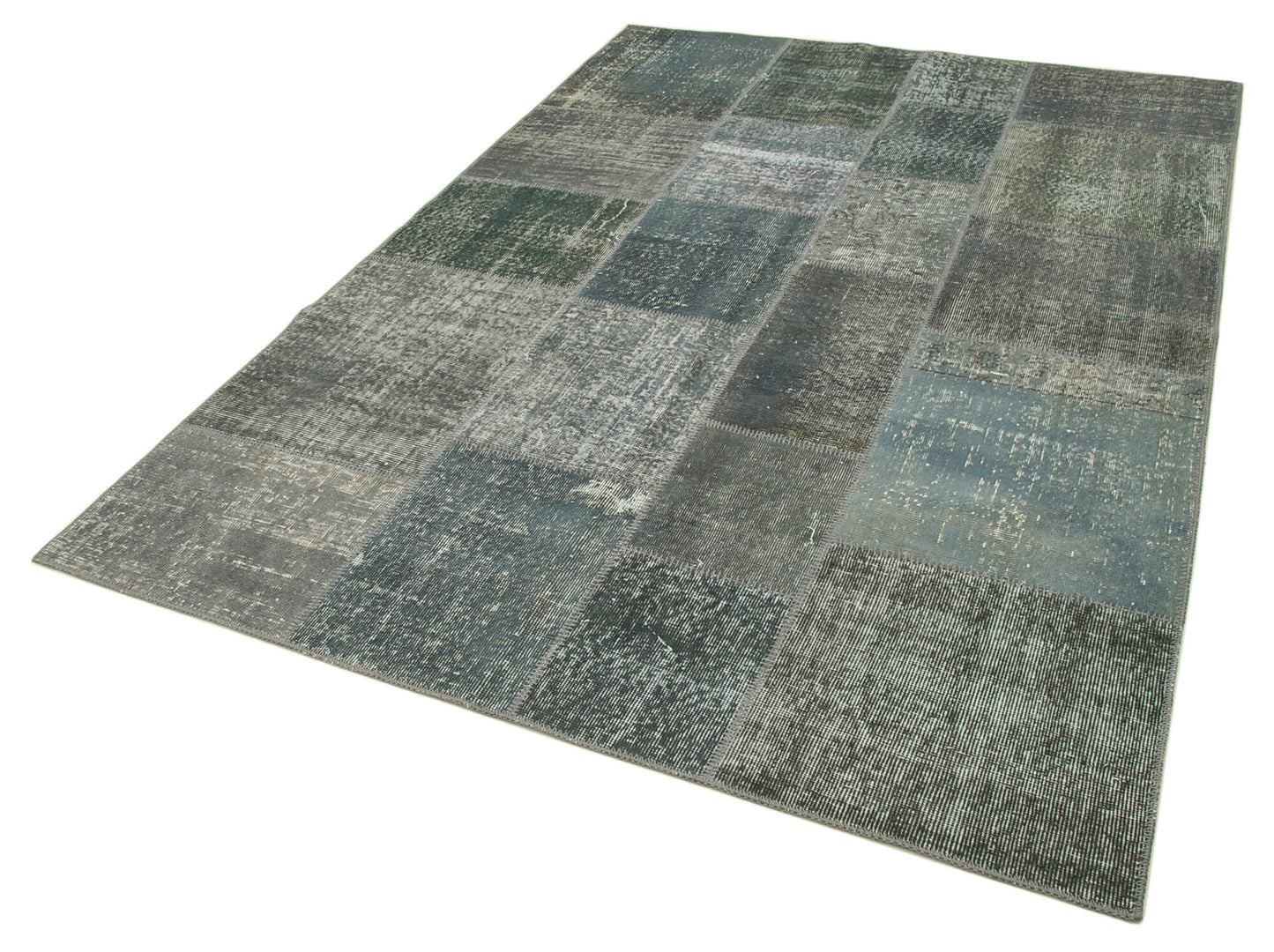 6x8 Grey Patchwork Rug - 20264