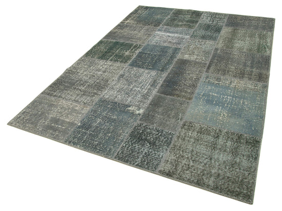 6x8 Grey Patchwork Rug - 20264