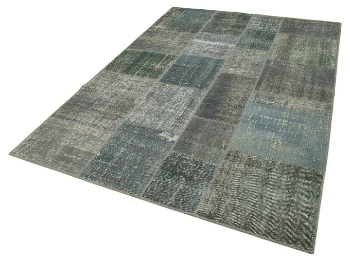 6x8 Grey Patchwork Rug - 20264