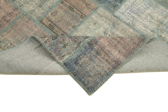 6x8 Blue Patchwork Rug - 20289