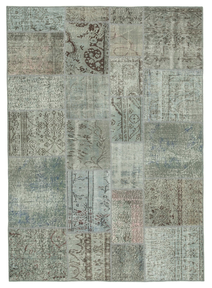 6x8 Grey Patchwork Rug - 20865