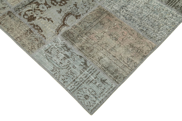 6x8 Grey Patchwork Rug - 20865