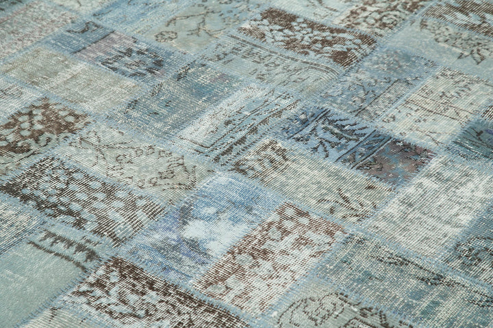 6x8 Blue Patchwork Rug - 20870