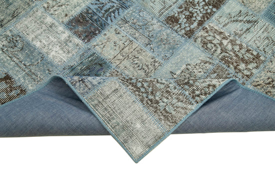 6x8 Blue Patchwork Rug - 20870